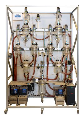 Fully automated set-up of reaction vessels _ mixer settler units
